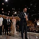Willem Dafoe, Yorgos Lanthimos, Mark Ruffalo, and Emma Stone in 81st Golden Globe Awards (2024)