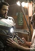 Robert Downey Jr. and Shaun Toub in Iron Man (2008)
