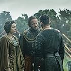 Jonathan Rhys Meyers, Jennie Jacques, and Moe Dunford in Vikings (2013)