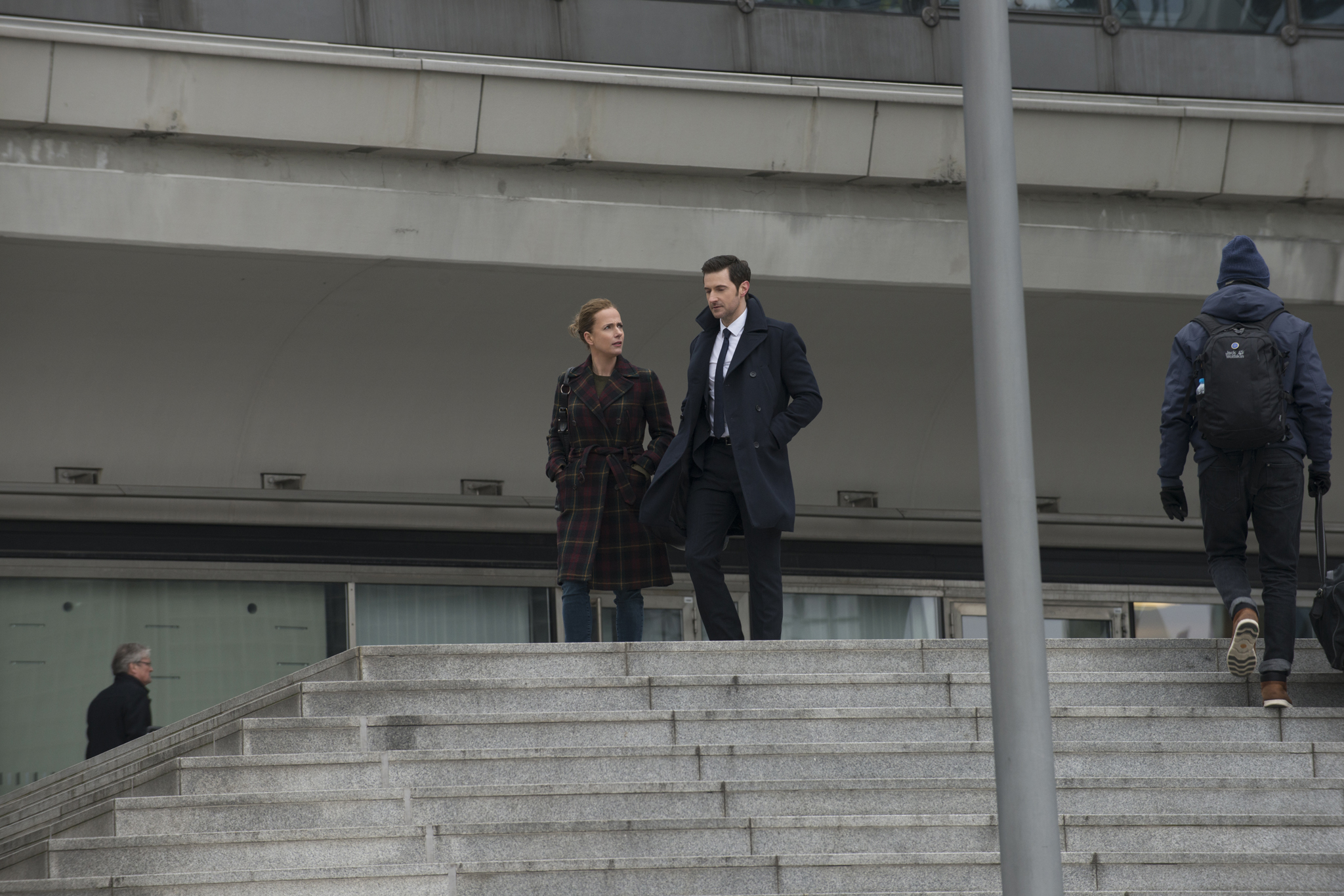 Richard Armitage and Claudia Michelsen in Berlin Station (2016)