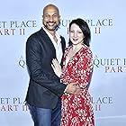 Elle Key and Keegan-Michael Key at an event for A Quiet Place Part II (2020)