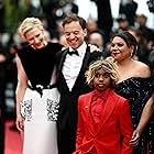 Cate Blanchett, Deborah Mailman, Wayne Blair, and Aswan Reid at an event for The New Boy (2023)