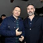 Alex Garland and Nick Offerman at an event for Devs (2020)