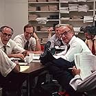 Martin Balsam, Jason Robards, Basil Hoffman, Paul Lambert, John McMartin, and Jack Warden in All the President's Men (1976)