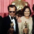 Michael Douglas, Jack Nicholson, Louise Fletcher, and Saul Zaentz in The 48th Annual Academy Awards (1976)