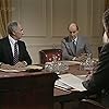 Nigel Hawthorne, Antony Carrick, and Paul Eddington in Yes, Prime Minister (1986)