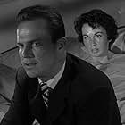 Maxine Cooper and Ralph Meeker in Kiss Me Deadly (1955)