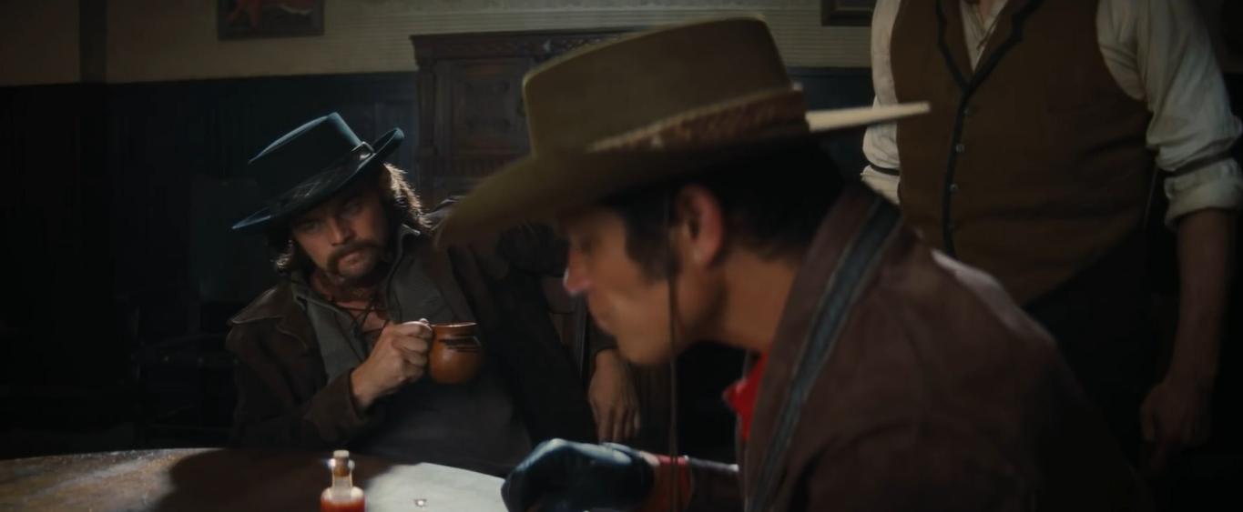 Leonardo DiCaprio and Timothy Olyphant in Once Upon a Time... in Hollywood (2019)