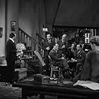 Humphrey Bogart, Edward G. Robinson, Ward Bond, Curt Bois, Bert Hanlon, Allen Jenkins, Maxie Rosenbloom, Vladimir Sokoloff, and Claire Trevor in The Amazing Dr. Clitterhouse (1938)