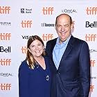 Anthony Edwards and Mare Winningham at an event for The Forgiven (2021)