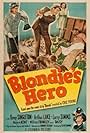 Cliff Clark, Arthur Lake, Alyn Lockwood, and Penny Singleton in Blondie's Hero (1950)