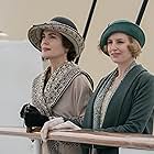 Elizabeth McGovern and Laura Carmichael in Downton Abbey: A New Era (2022)