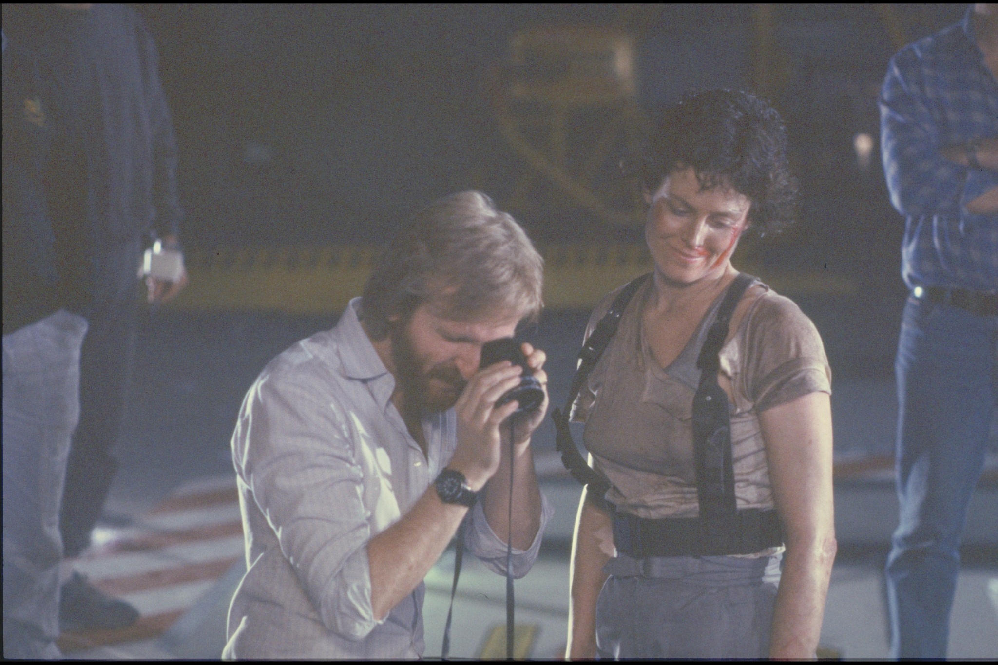 James Cameron and Sigourney Weaver in Aliens (1986)