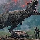 Bryce Dallas Howard, Chris Pratt, and Justice Smith in Jurassic World: Fallen Kingdom (2018)