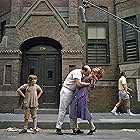 Carol Burnett, Robin Ignico, and Irving Metzman in Annie (1982)