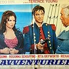 Anthony Quinn, Richard Johnson, and Rosanna Schiaffino in The Rover (1967)