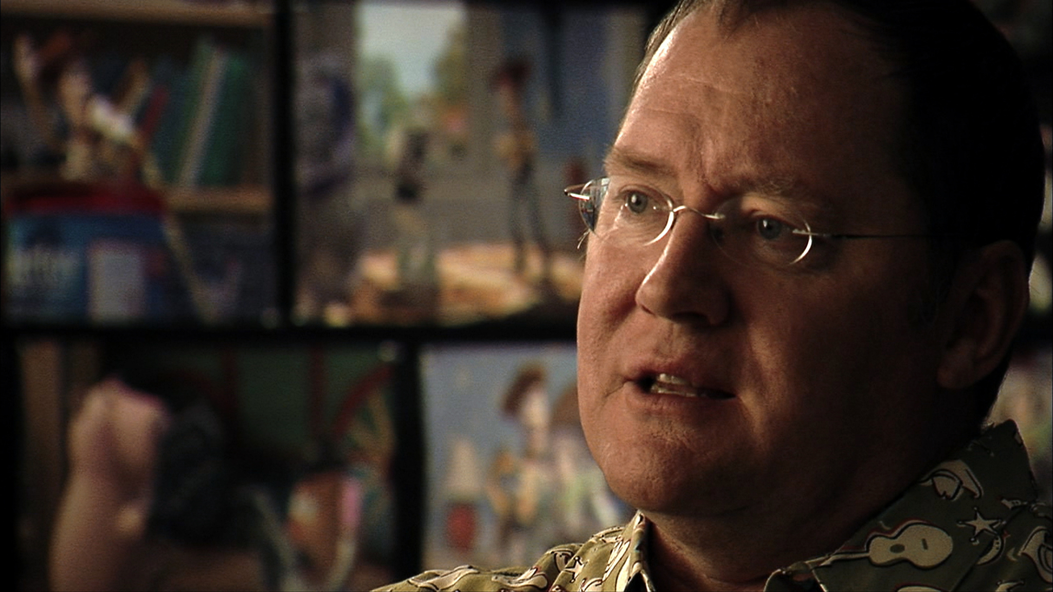 Tom Hanks, Tim Allen, John Ratzenberger, John Lasseter, and Don Rickles in Toy Story (1995)