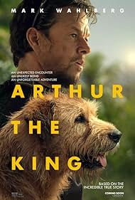 Mark Wahlberg, Carlos Rodríguez, and Ukai in Arthur the King (2024)
