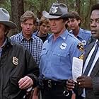 Joe Don Baker, Alan Autry, Byron Cherry, Michael Horton, Hugh O'Connor, and Howard E. Rollins Jr. in In the Heat of the Night (1988)