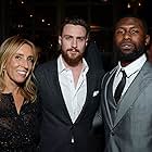 Sam Taylor-Johnson, Aaron Taylor-Johnson, and Trevante Rhodes at an event for Nocturnal Animals (2016)