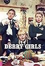 Nicola Coughlan, Louisa Harland, and Saoirse-Monica Jackson in Derry Girls (2018)