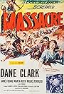 Dane Clark and Martha Roth in Massacre (1956)