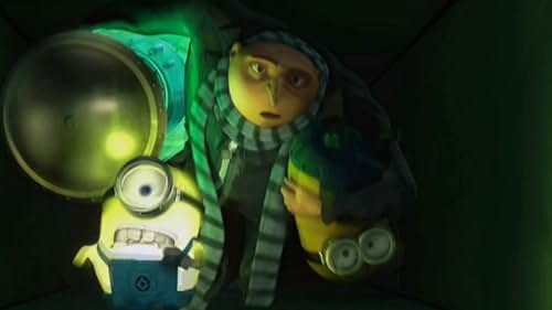 Despicable Me: Gru And Two Minions Steal Vector's Shrink Ray