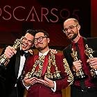 Daniel Scheinert, Daniel Kwan, and Jonathan Wang at an event for The Oscars (2023)