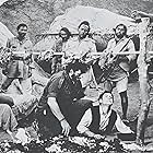 Major Anand, Bihari, Amjad Khan, Mac Mohan, and Sachin Pilgaonkar in Sholay (1975)