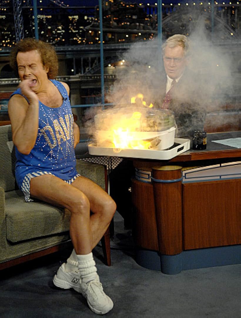 David Letterman and Richard Simmons in Late Show with David Letterman (1993)