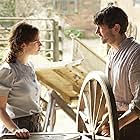 Michiel Huisman and Lily James in The Guernsey Literary and Potato Peel Pie Society (2018)