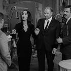 John Astin, Parley Baer, Carolyn Jones, and Eddie Quillan in The Addams Family (1964)