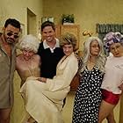 Jimmy Kimmel, Zosia Mamet, Andrew Rannells, Lena Dunham, Jemima Kirke, and Allison Williams in Jimmy Kimmel Live! (2003)
