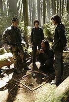 James Callis, Nicki Clyne, Jen Halley, and Sam Witwer in Battlestar Galactica (2004)