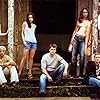 Adam Baldwin, Nathan Fillion, Ron Glass, Sean Maher, Jewel Staite, Gina Torres, Alan Tudyk, Morena Baccarin, and Summer Glau in Firefly (2002)