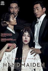Kim Min-hee, Ha Jung-woo, Cho Jin-woong, and Kim Tae-ri in The Handmaiden (2016)
