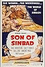 Mari Blanchard, Sally Forrest, Dale Robertson, and Lili St. Cyr in Son of Sinbad (1955)