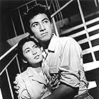 Momoko Kôchi and Akira Takarada in Godzilla (1954)