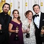 Colin Firth, Natalie Portman, Christian Bale, and Melissa Leo in The 83rd Annual Academy Awards (2011)