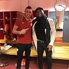 Didier Drogba and Fernando Muslera