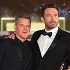 Ben Affleck and Matt Damon at an event for The Last Duel (2021)
