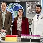 Wil Wheaton, Mayim Bialik, and Jim Parsons in The Big Bang Theory (2007)