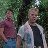 Kiefer Sutherland and Bradley Gregg in Stand by Me (1986)