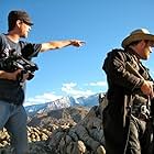 Tyler Gillett shooting with actor James Adomian.