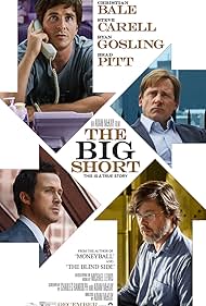 Brad Pitt, Christian Bale, Steve Carell, and Ryan Gosling in The Big Short (2015)