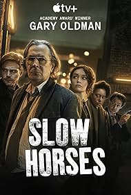 Gary Oldman, Dustin Demri-Burns, Jack Lowden, Olivia Cooke, and Rosalind Eleazar in Slow Horses (2022)