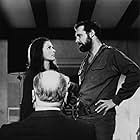 Alfred Hitchcock, John Vernon, and Karin Dor in Topaz (1969)
