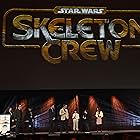 Jude Law, Kathleen Kennedy, Jon Favreau, Dave Filoni, Ravi Cabot-Conyers, Ali Plumb, and Robert Timothy Smith at an event for Skeleton Crew (2024)
