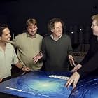 Geoffrey Rush, Andrew Stanton, Lee Unkrich, and Graham Walters in Finding Nemo (2003)