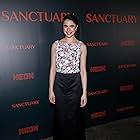 Margaret Qualley at an event for Sanctuary (2022)